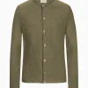 Strick^Gottseidank Herrenstrickjacke Aloisius Uni oliv