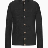 Strick^Gottseidank Herrenstrickjacke Aloisius Uni anthrazit