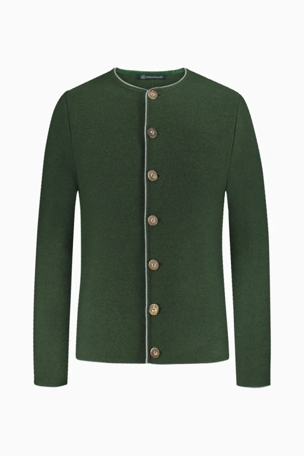 Strick^Gottseidank Herrenstrickjacke Anselm Tanne