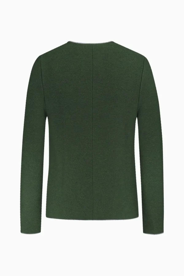 Strick^Gottseidank Herrenstrickjacke Anselm Tanne