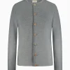 Strick^Gottseidank Herrenstrickjacke Anselm Uni Zinngrau