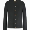Strick^Gottseidank Herrenstrickjacke Anselm Uni Lakritz