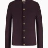 Strick^Gottseidank Herrenstrickjacke Anselm Uni pflaume