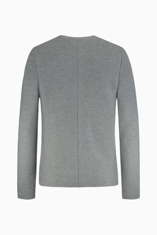 Strick^Gottseidank Herrenstrickjacke Anselm Uni Zinngrau