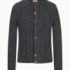 Strick^Gottseidank Herrenstrickjacke Anton Uni asphalt