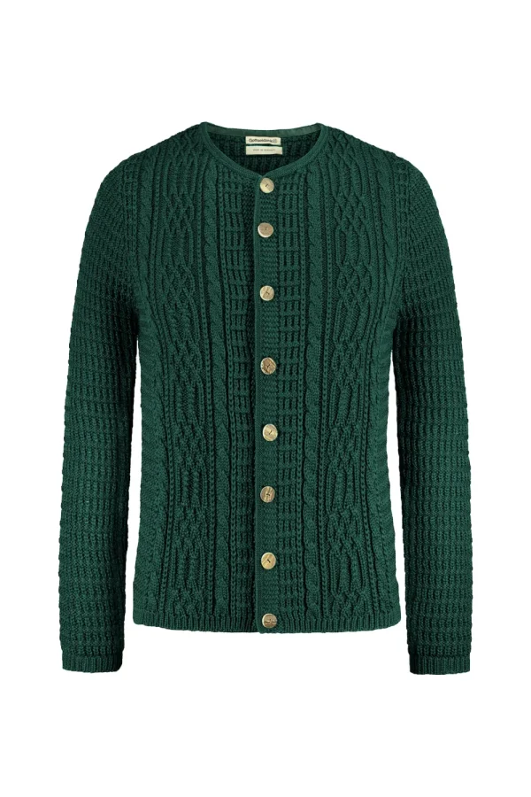 Strick^Gottseidank Herrenstrickjacke Anton Uni Fichte