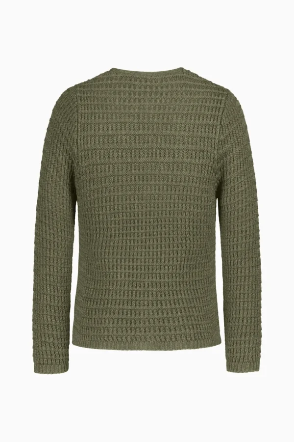 Strick^Gottseidank Herrenstrickjacke Anton Uni bronzegrün