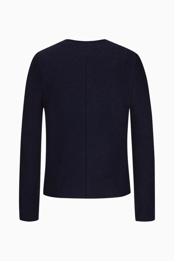 Strick^Gottseidank Herrenstrickjacke Hannes Uni tintenblau
