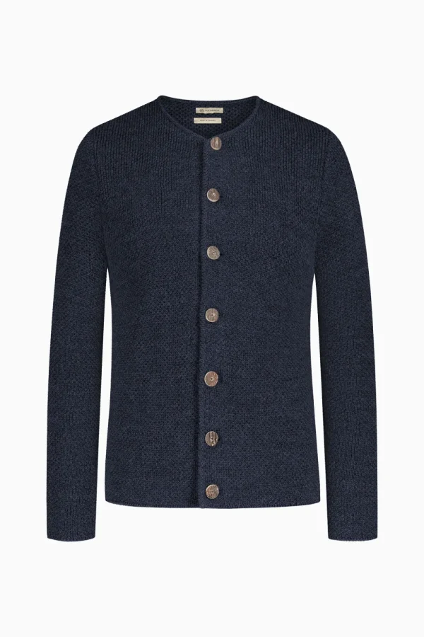 Strick^Gottseidank Herrenstrickjacke Toni schwarzblau