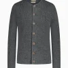 Strick^Gottseidank Herrenstrickjacke Toni Asphalt