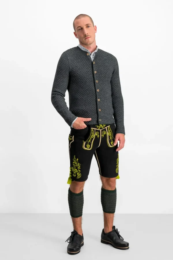 Strick^Gottseidank Herrenstrickjacke Xaver asphalt