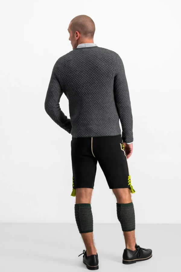 Strick^Gottseidank Herrenstrickjacke Xaver asphalt