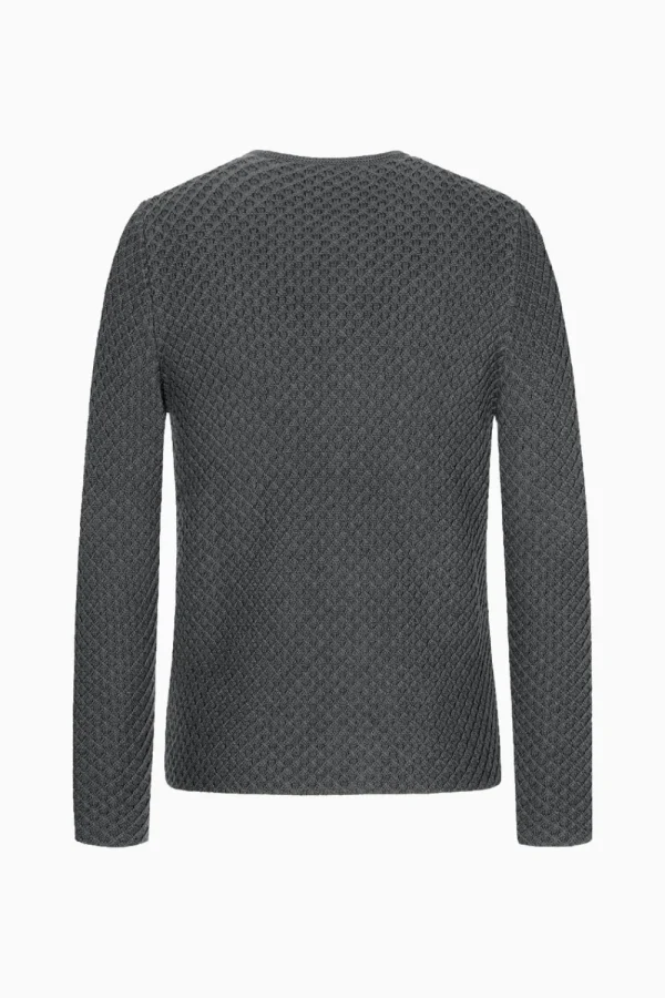 Strick^Gottseidank Herrenstrickjacke Xaver Uni Asphalt