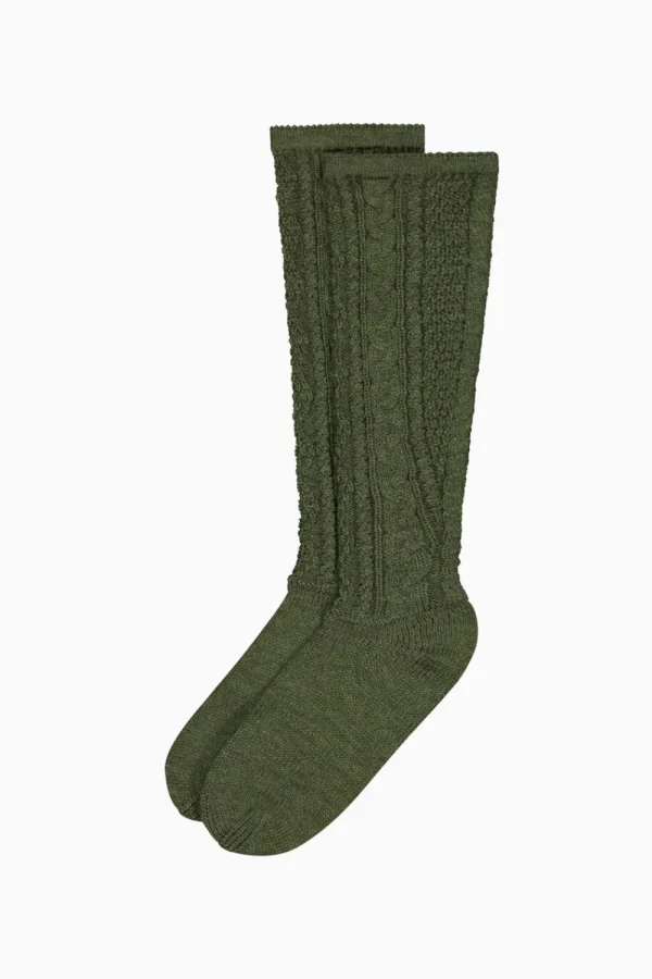 Herrensocken | Strick^Gottseidank Herrenstrümpfe Loisach bronzegrün