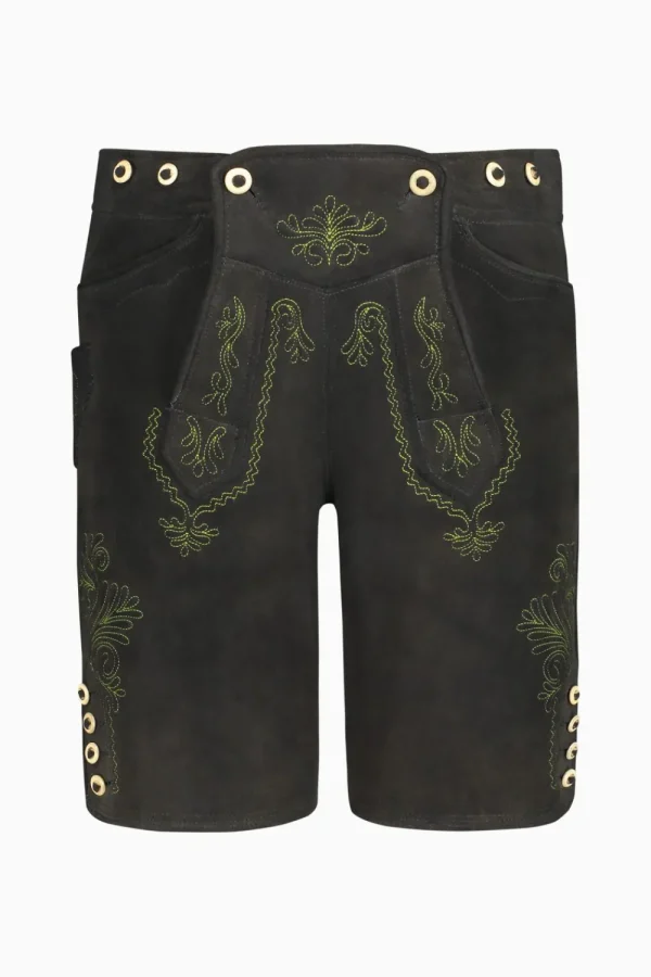 Lederhosen^Gottseidank Lederhose rauchschwarz