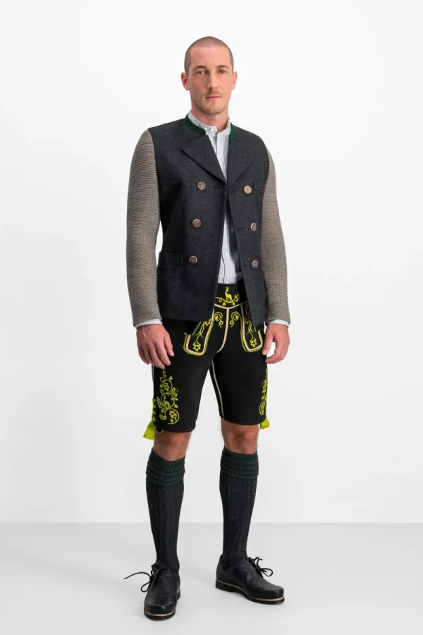 Lederhosen^Gottseidank Lederhose KU07 schwarz