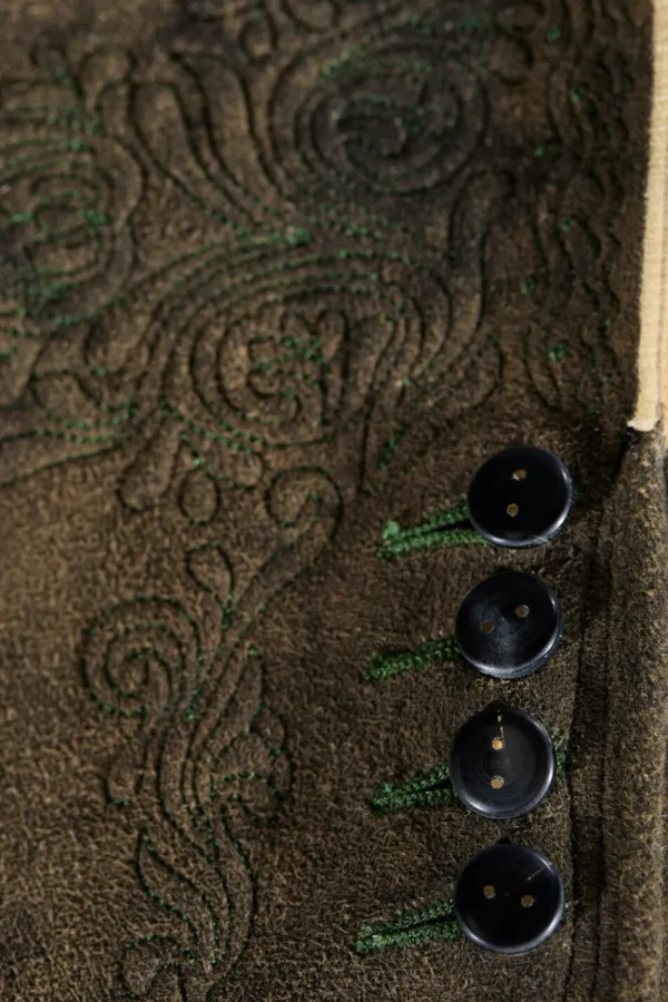 Lederhosen^Gottseidank Lederhose Uffing schwarzmorbid